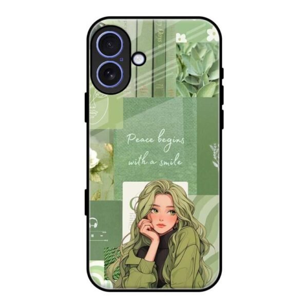 Peace Begins iPhone 16 Glass Case
